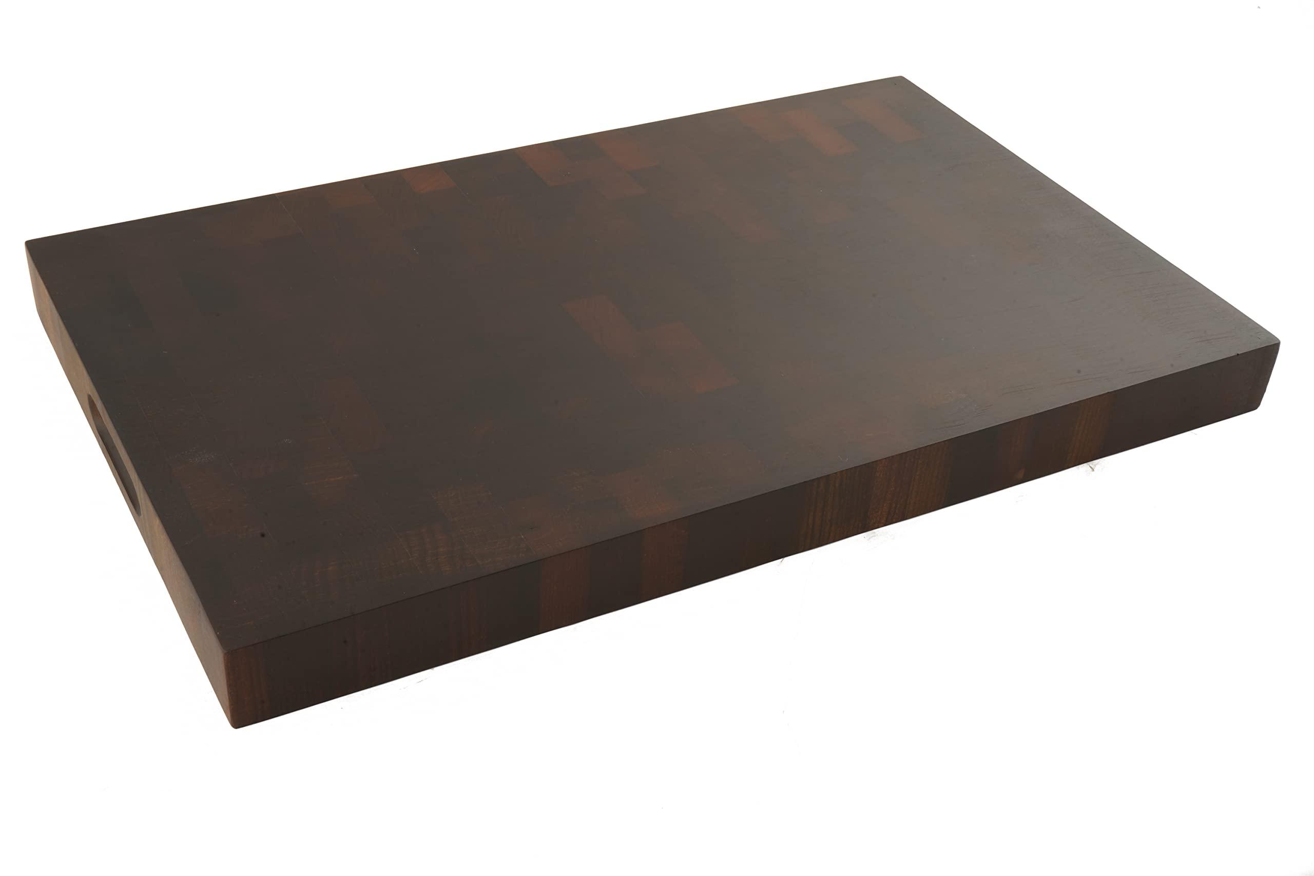 BOUMBI BOUMBI Thermo Wood (Carbonized) Maple Wood End Grain Cutting Board(17 x10.5 x 1.5 inches)
