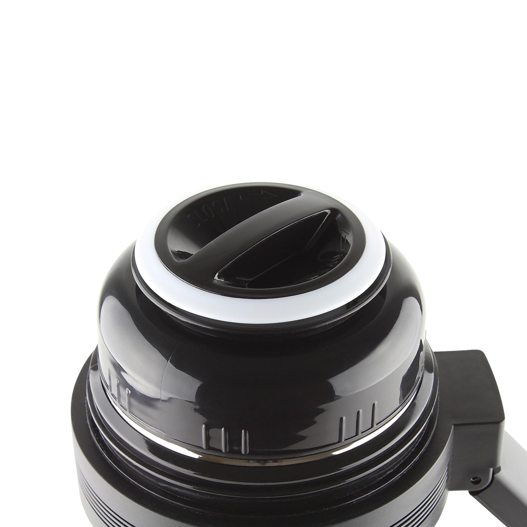 Pioneer Pioneer Vacuum Insulated Leakproof Flask with 2 Cups and Retractable Handle, Stainless Steel, 1200 ml SVP1200