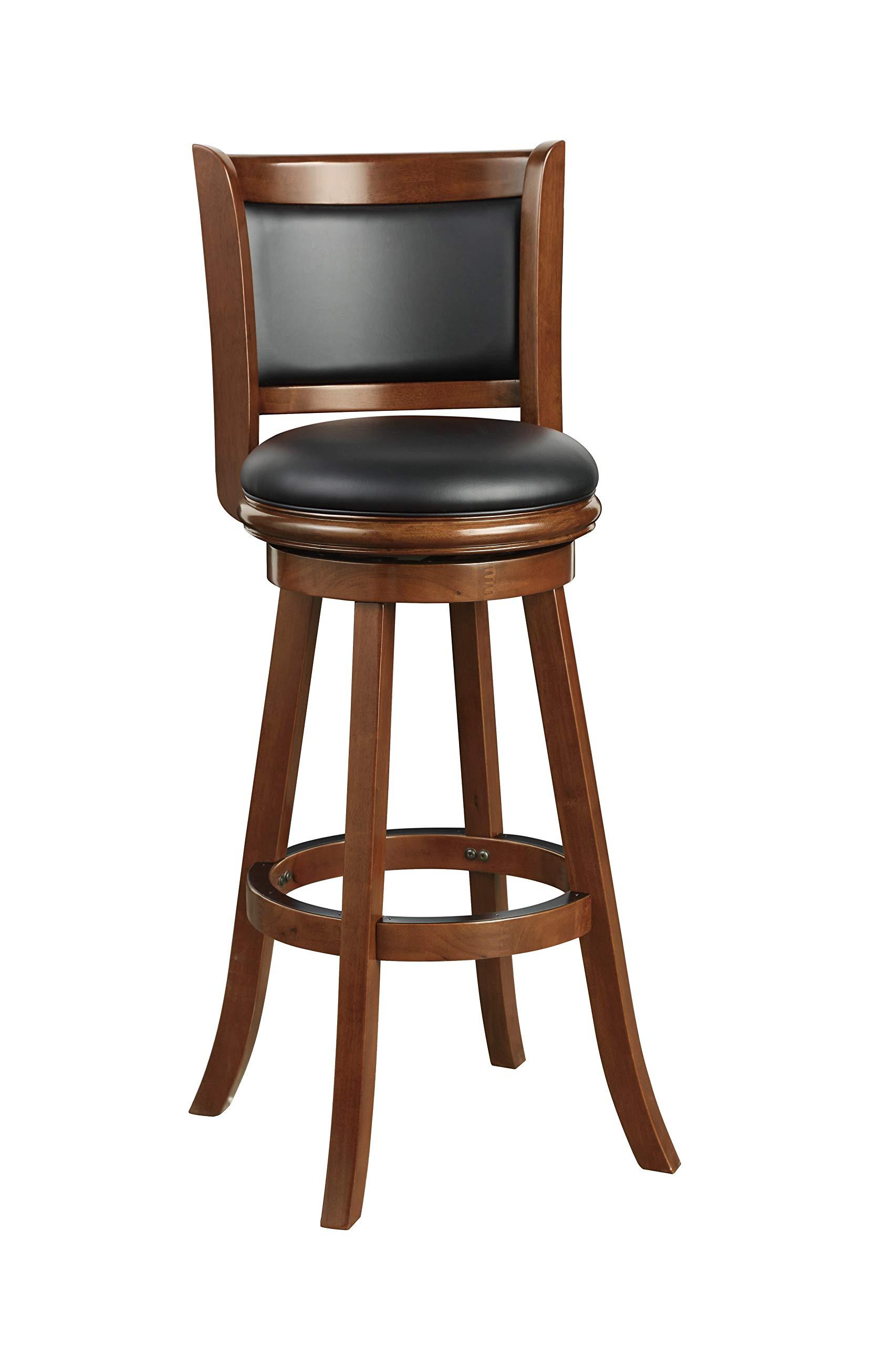 Boraam Boraam Augusta Extra Tall Swivel Bar Stool, 34-Inch, 1-Pack, Cherry