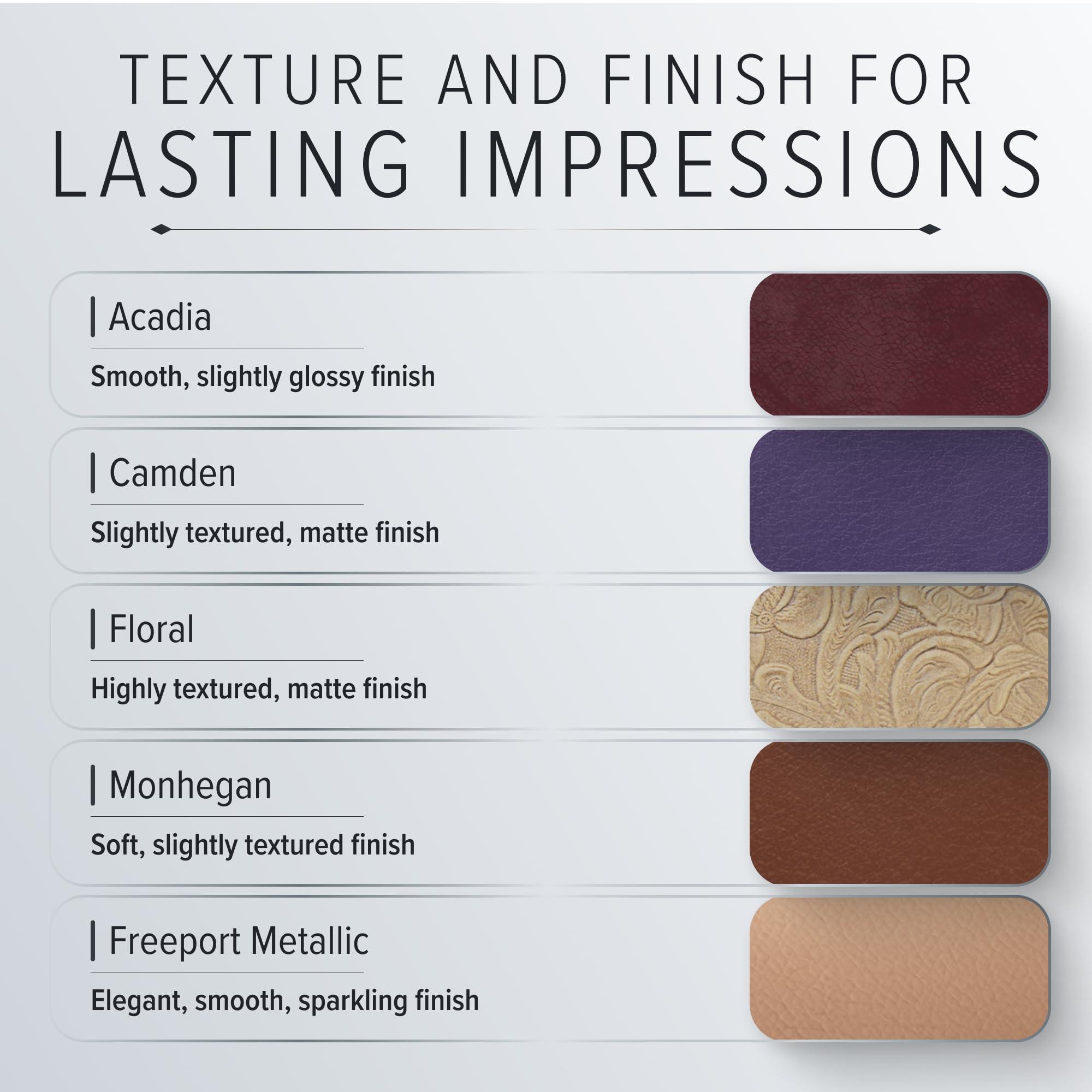 Gallery Leather Gallery Leather Guest Book Wedding, Party, Special Events, add Polaroid Photos, 192 Lined Pages, Bonded Leather, Hardcover - Acadia Burgundy