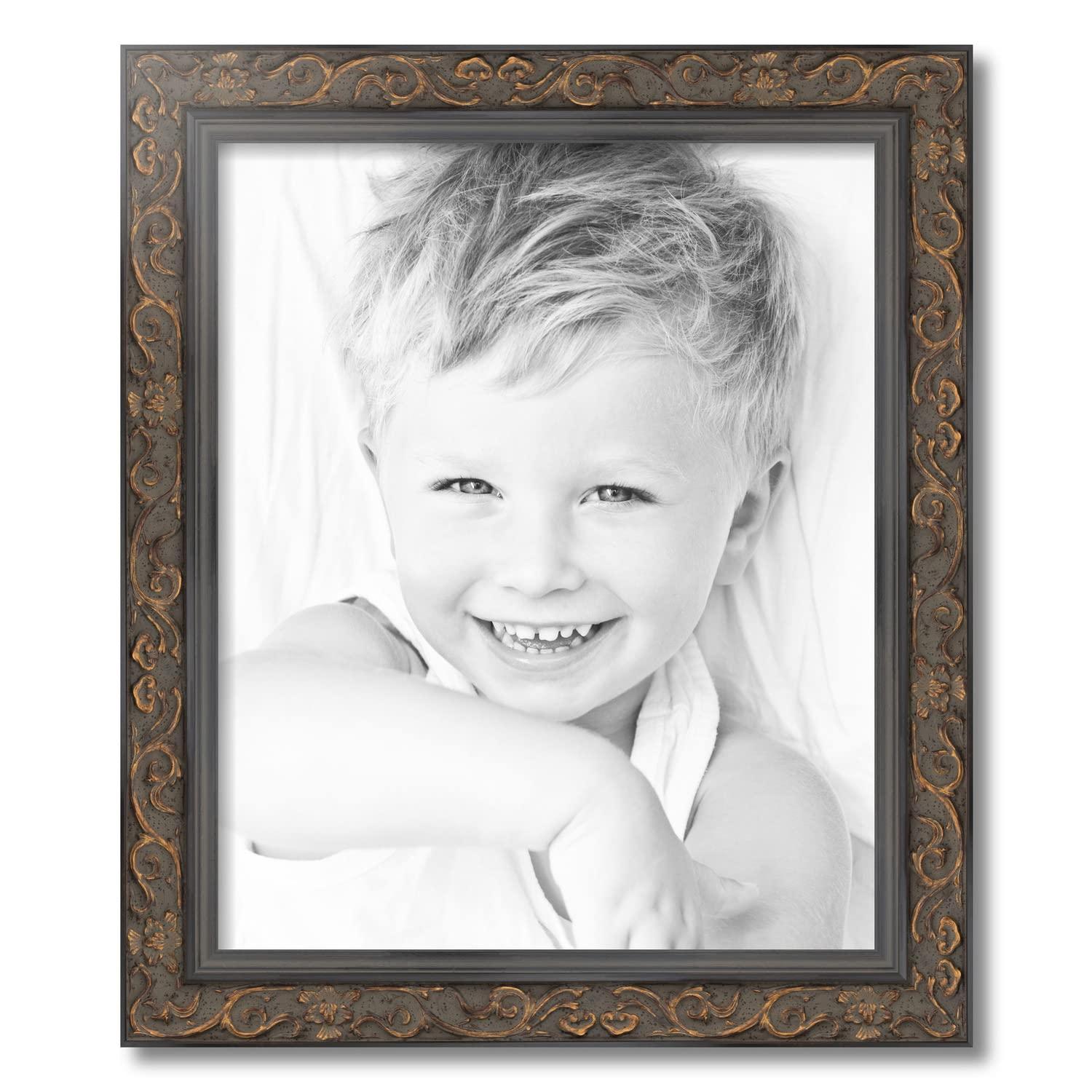 ArtToFrames ArtToFrames 18x22 Inch Gold Picture Frame, 1 - Pack, This 2.63 inch Custom Wood Poster Frame is Antique Gold, Comes with Economy Acrylic (Frame_Pack_1_8133496-18x22)