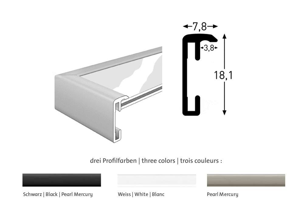 International Graphics International Graphics Art Prints, 71 x 71 cm, Black, White