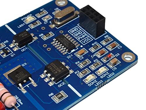 Krida PWM AC Voltage Dimmer 50/60Hz 80-240VAC for Arduino Raspberry Leading Edge Dimmer for AC Motor Pump Fan Light Heater Max 500W Pro Engineered Onboard Snubber Circuit - Compatible Worldwide