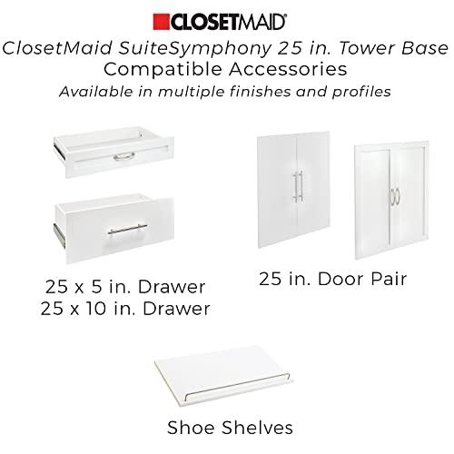 ClosetMaid ClosetMaid SuiteSymphony 25-Inch Closet Tower Base Unit Midnight Brown
