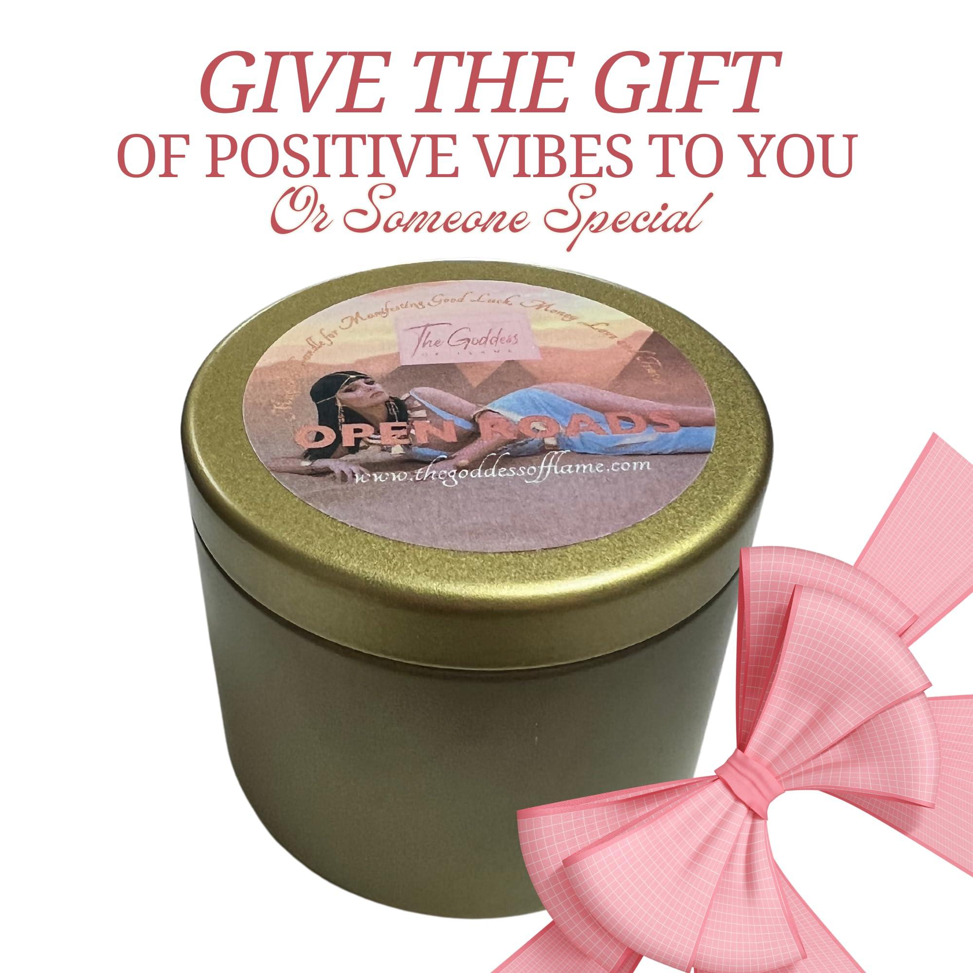 The Goddess of Flame Open Roads Spiritual Spell Candle (Medium 8oz)