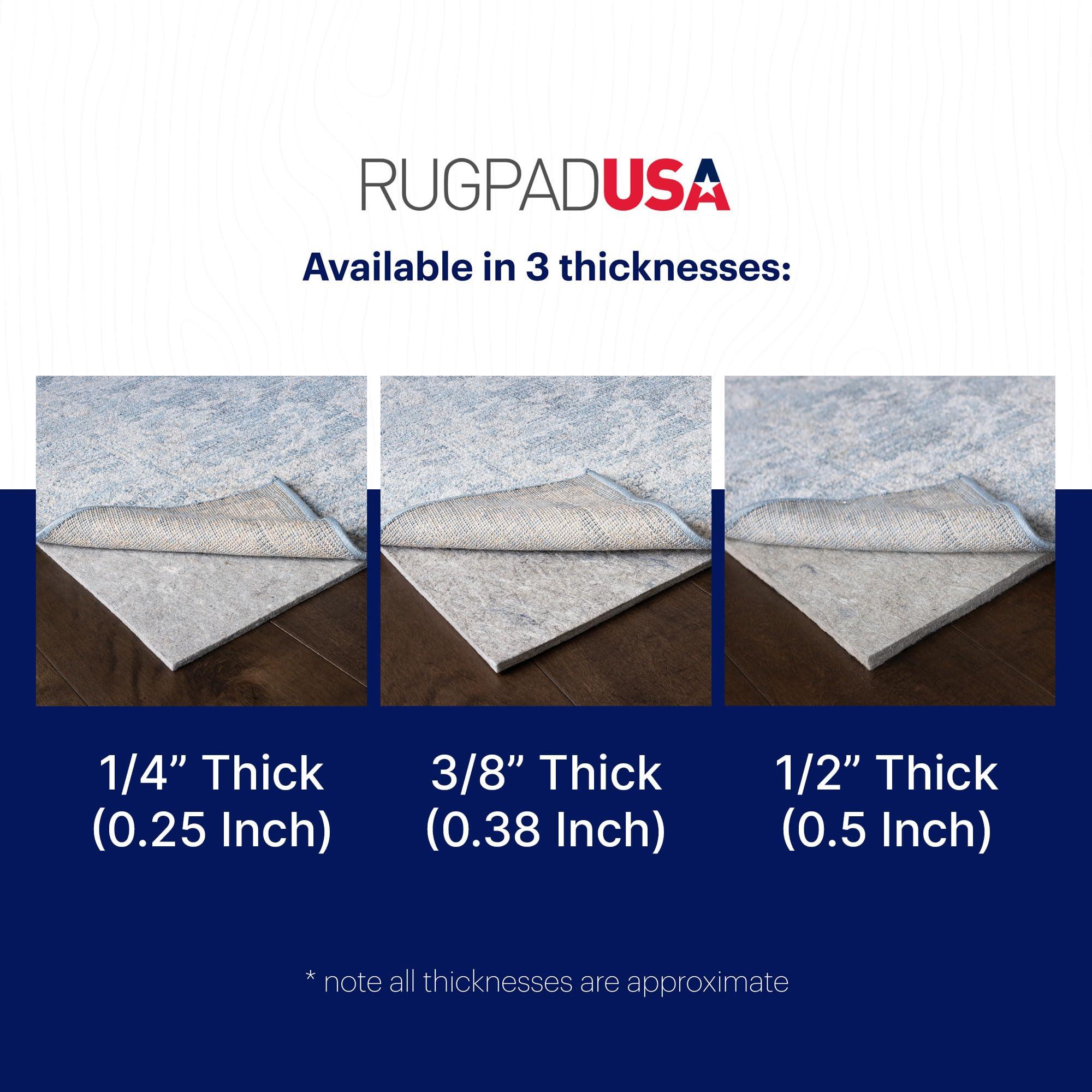 RUGPADUSA RUGPADUSA 100% Felt 8'10" x 11'10" Rug Pad for Hardwood Floors, 1/3 Inch Thick Cushioning - Prolong The Life of Your Rugs and Flooring, Safe for All Floors and Finishes
