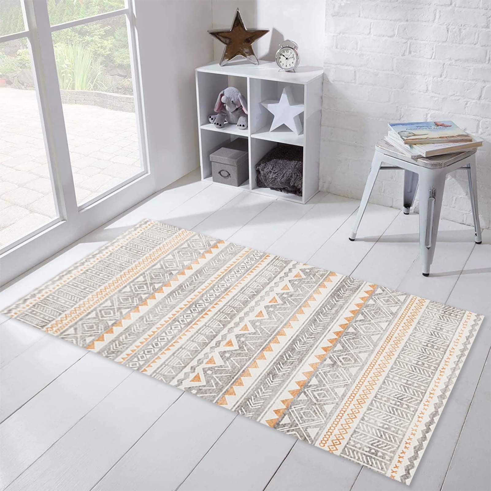 ONISUM Long Carpet Runners for Hallway, Kitchen Hall Stairs Passage Narrow Rugs, Home Decoration Area Rugs, Rubber Backed Non Slip Runner Rugs - Customizable Length ( Size : 2.6 ft 13.1 ft )