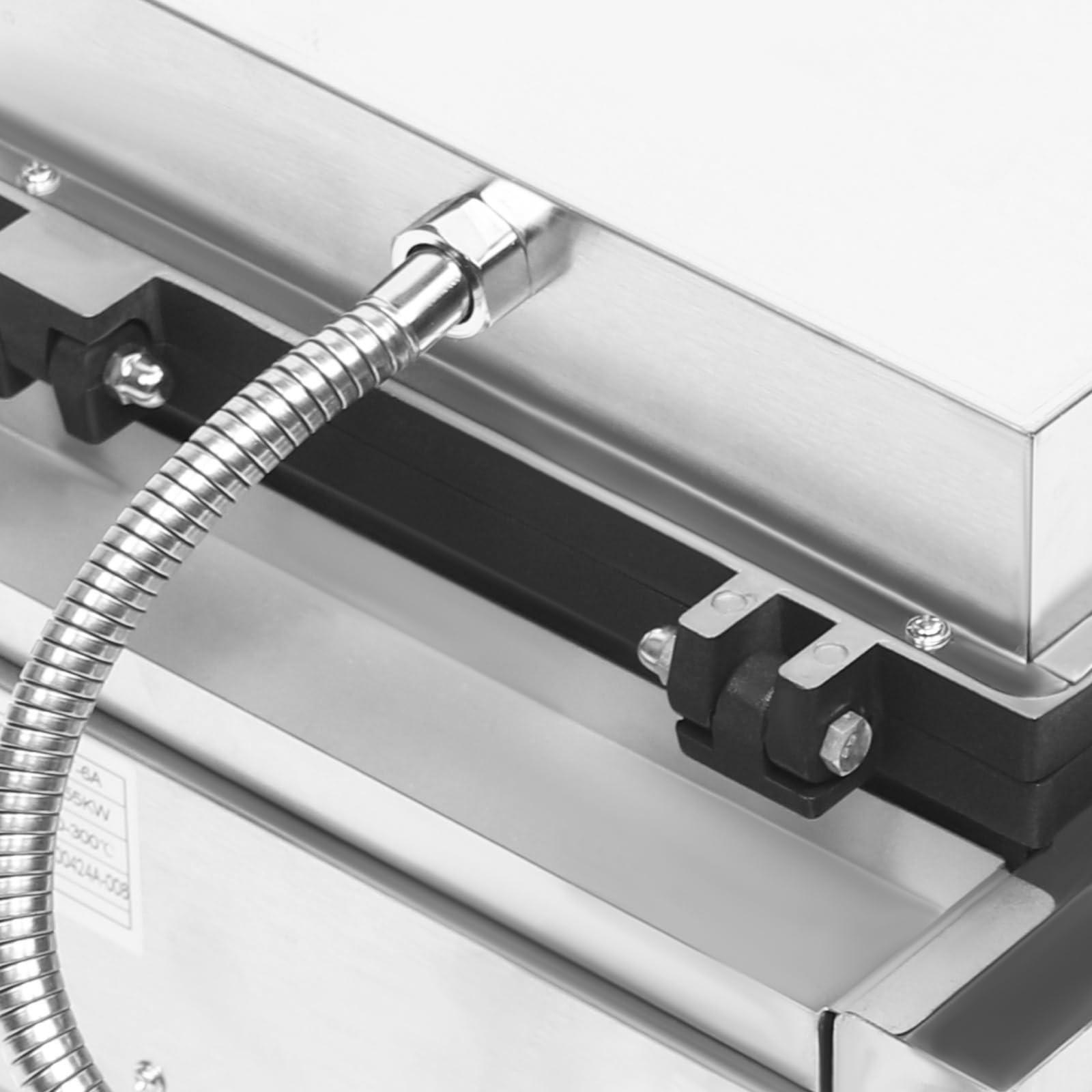 CHALIGHT Commercial 6-Hole Donut Maker Machine Electric Nonstick Doughnut Making Machine Heating 50-300 Doughnut Maker Crepe Maker Waffle Maker Donut Fryer for Breakfast Snacks Desserts