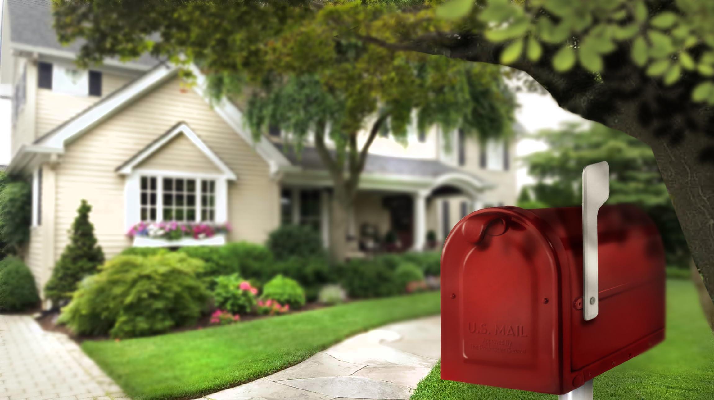 ARCHITECTURAL MAILBOXES ARCHITECTURAL MAILBOXES 7600R MB1 Mailbox, Medium, Red