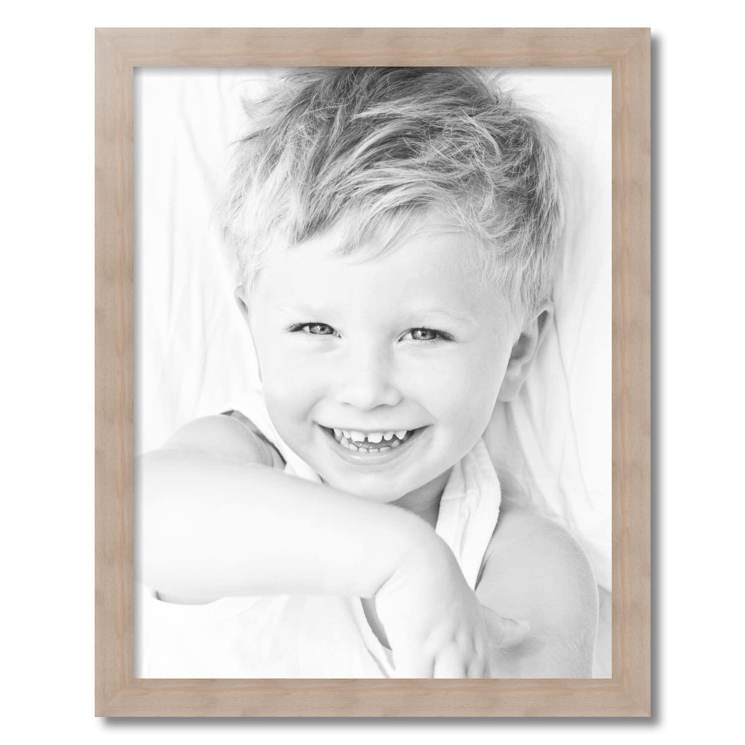 ArtToFrames ArtToFrames 22x28 Inch White Picture Frame, This 1.75 Inch Custom Wood Poster Frame is Clear Stain - Comes with Foam Backing 3/16 inch and Regular Acrylic (FBPL82223-102-22x28)