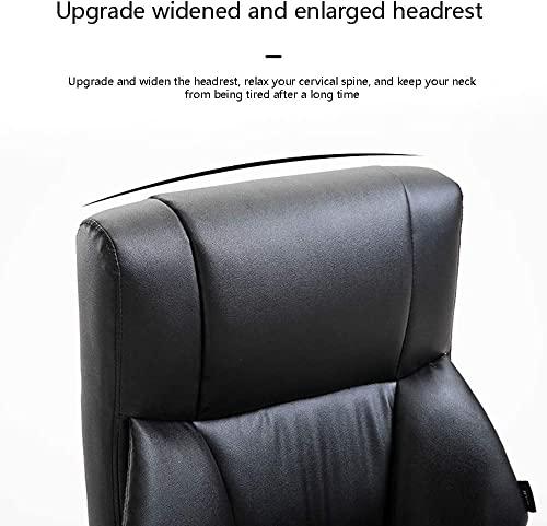 REMYS Office Chair Desk Chair Computer Chair Computer Chair Leather Desk Gaming Chair with Footrest Ergonomic Swivel Computer Desk Chair Height Adjustable Executive Office Chair Linkage Handrail with Movab