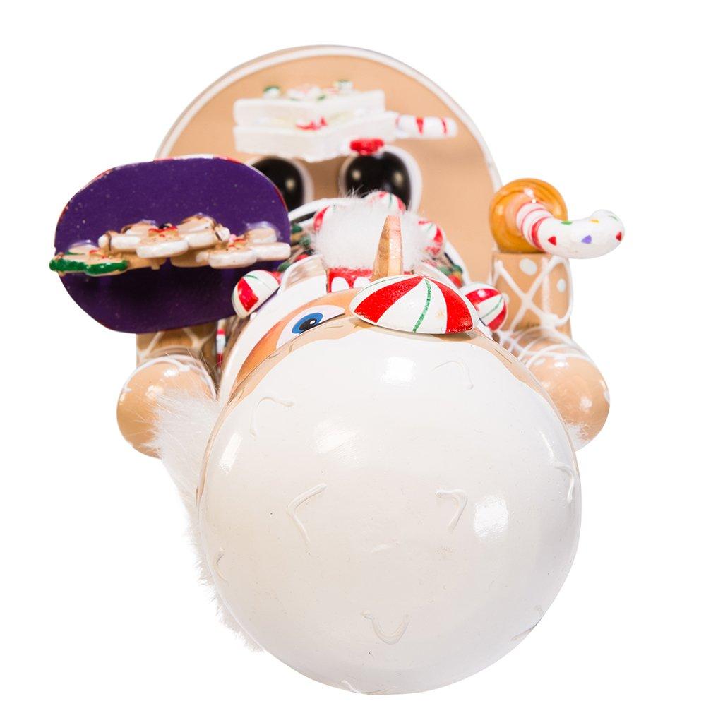 Kurt S. Adler Kurt Adler 16-Inch Wooden Gingerbread Christmas Nutcracker (Color May Vary),Brown/Beige