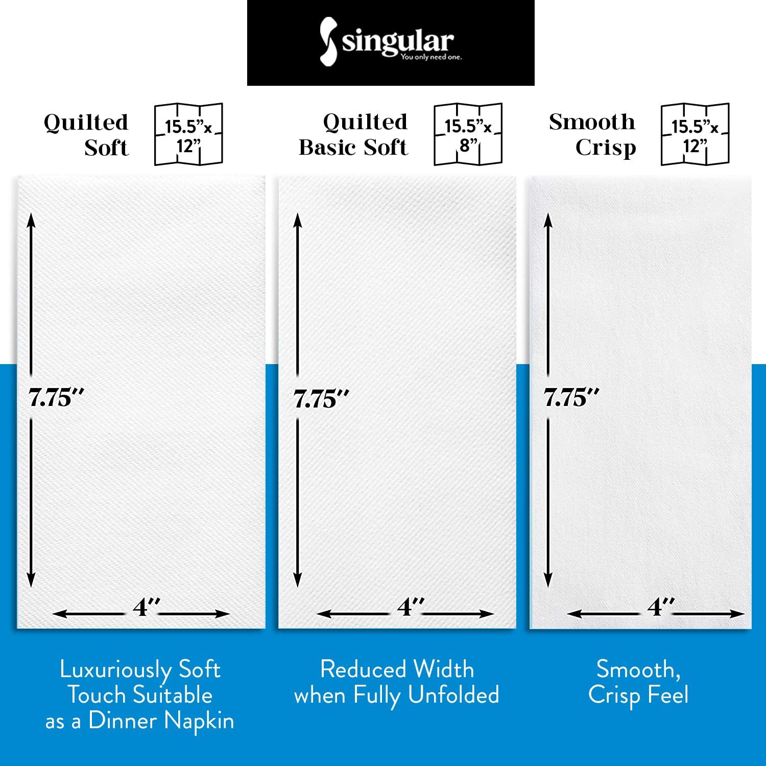 AH AMERICAN HOMESTEAD AMERICAN HOMESTEAD Disposable Hand Towels for Bathroom - White LinenLike Guest Napkins - Ideal Paper Dinner Napkins or Bathroom Towels for Guests - 200 Count - Quilted - 15.5\" x 12\"