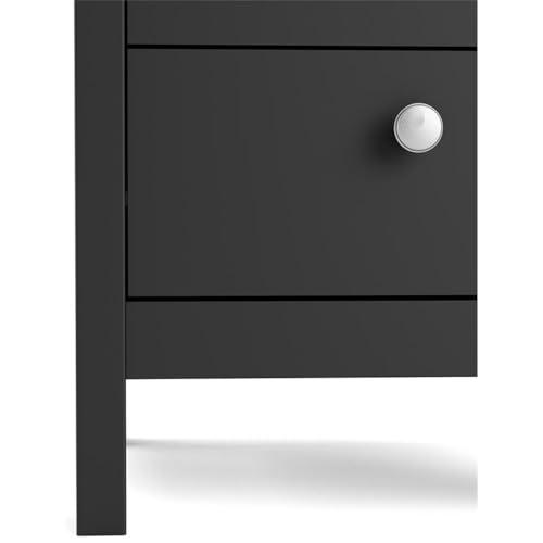 Tvilum Tvilum, Black Matte Madrid 2 Drawer Nightstand
