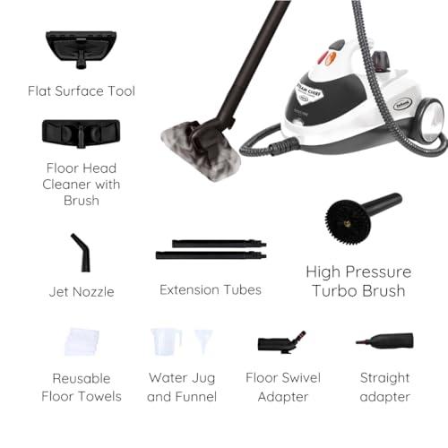 Ewbank Ewbank 1800W Steam Cleaner, with attachments, Carpets, Tile, Floors, car, Upholstery, Bathroom, Kitchen, Windows, Grout