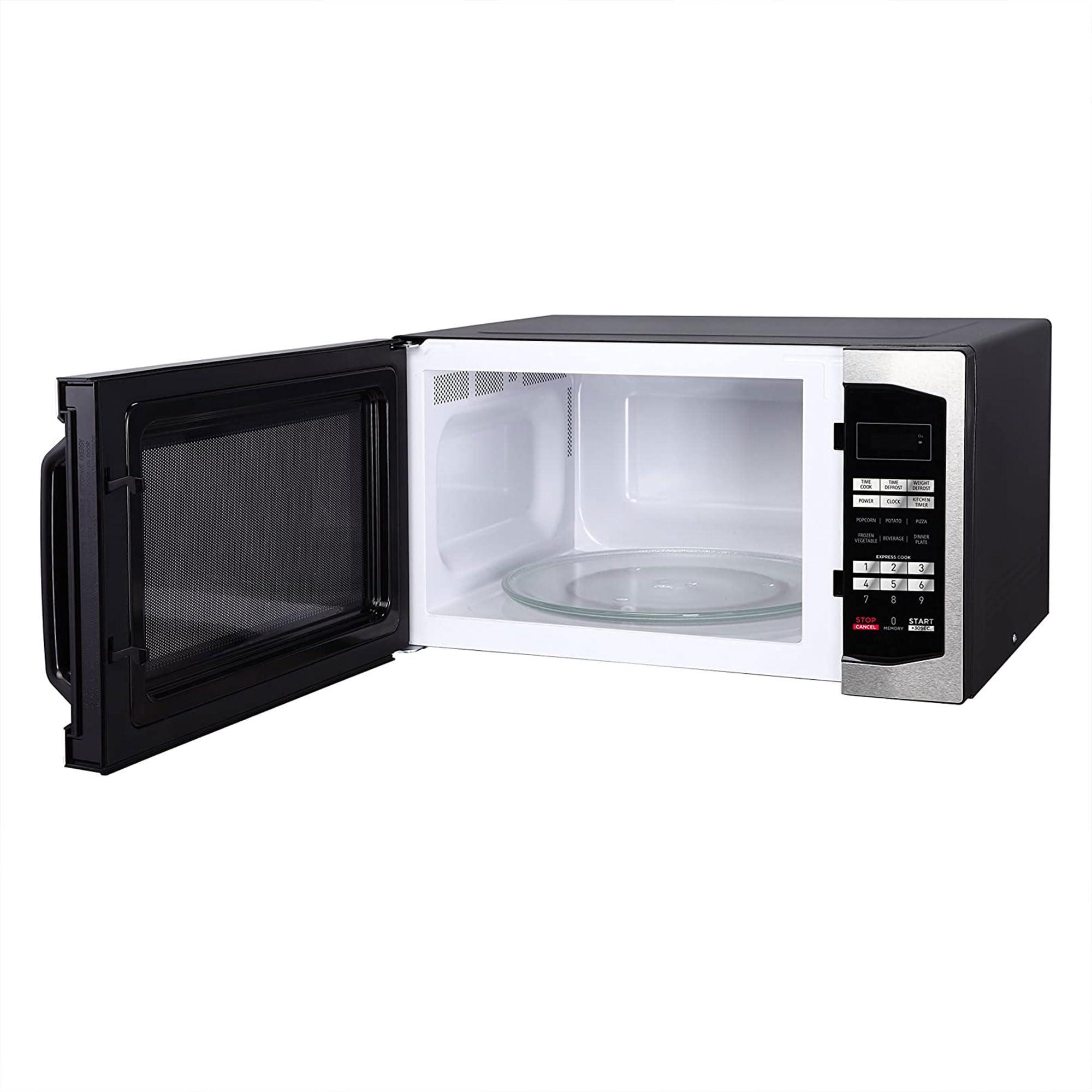 Magic Chef Magic Chef Countertop Microwave Oven, Small and Compact, 1100 Watt, 1.6 Cu Ft, Steel