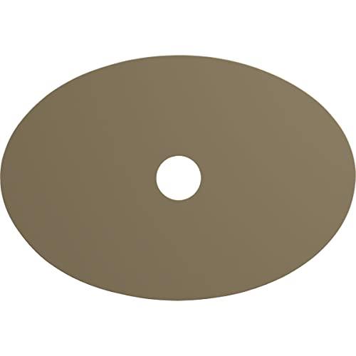 Ekena Millwork Ekena Millwork CM21X30ALBBS Alexa Ceiling Medallion, 30 3/4\"W x 21/14\"H x 3 7/8\"ID x 1 5/8\"P, Hand-Painted Bronze Blue Patina