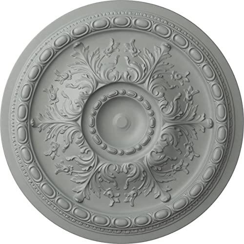 Ekena Millwork Ekena Millwork CM28ST Stockport Ceiling Medallion, 28"OD x 2 3/4"P (Fits Canopies up to 6 1/4"), Factory Primed