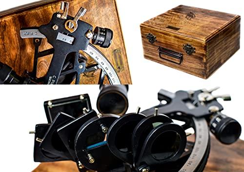 Sailor\'s Art Sailor\'s Art C.Plath Antique Look Nautical Sextant 1712 9\" Made for Mariners, Surveyors,Home Decor
