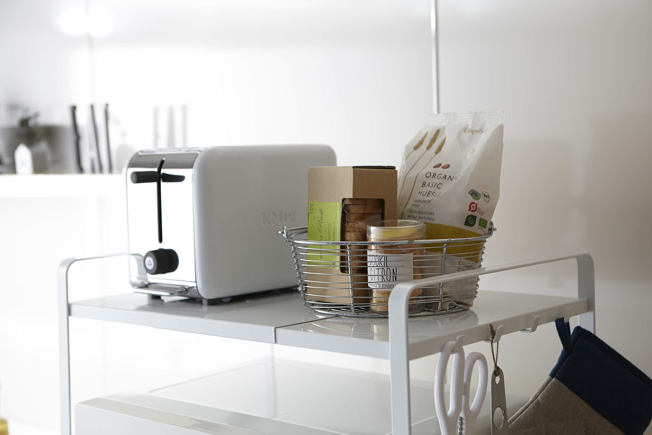 YAMAZAKI Yamazaki Home Expandable Kitchen Counter Organizer, Steel, Expandable