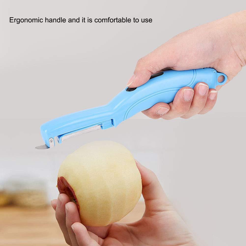 Gsycle Electric Potato Peeler, Carrot Peeler Automatic Peeler Cucumber Peeler Potato Piller,Electric Vegetable Peeler Mango Peeler for Home(Blue)