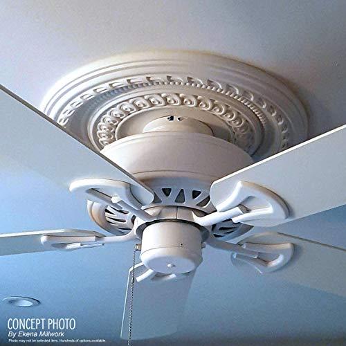 Ekena Millwork Ekena Millwork CMP13BA Baltimore Thermoformed PVC Ceiling Medallion (Fits Canopies up to 5 1/4\"), 13\"OD x 3 1/2\"ID x 3/4\"P