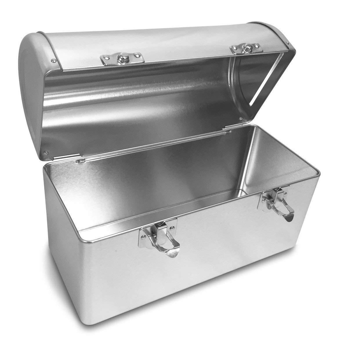 Lunchbox.com Plain Metal Dome Lunch Box - Silver