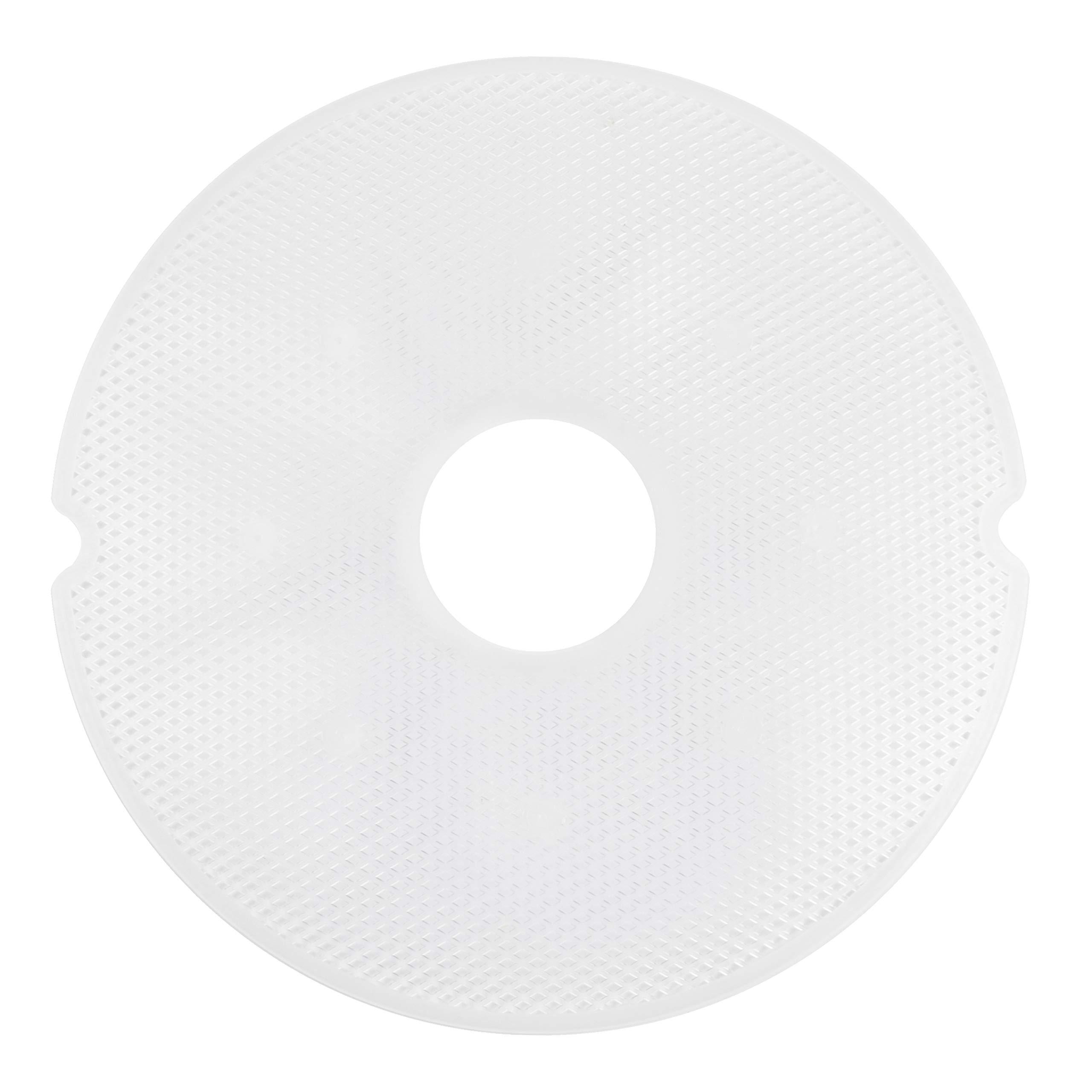 Nesco Nesco FD-1018A Gardenmaster Pro Food Dehydrator, for Jerky and Snacks, White & NESCO LM-2-6 Round Plastic Mesh 13 1/2" Clean-A-Screens, for Dehydrators, 2 Pack