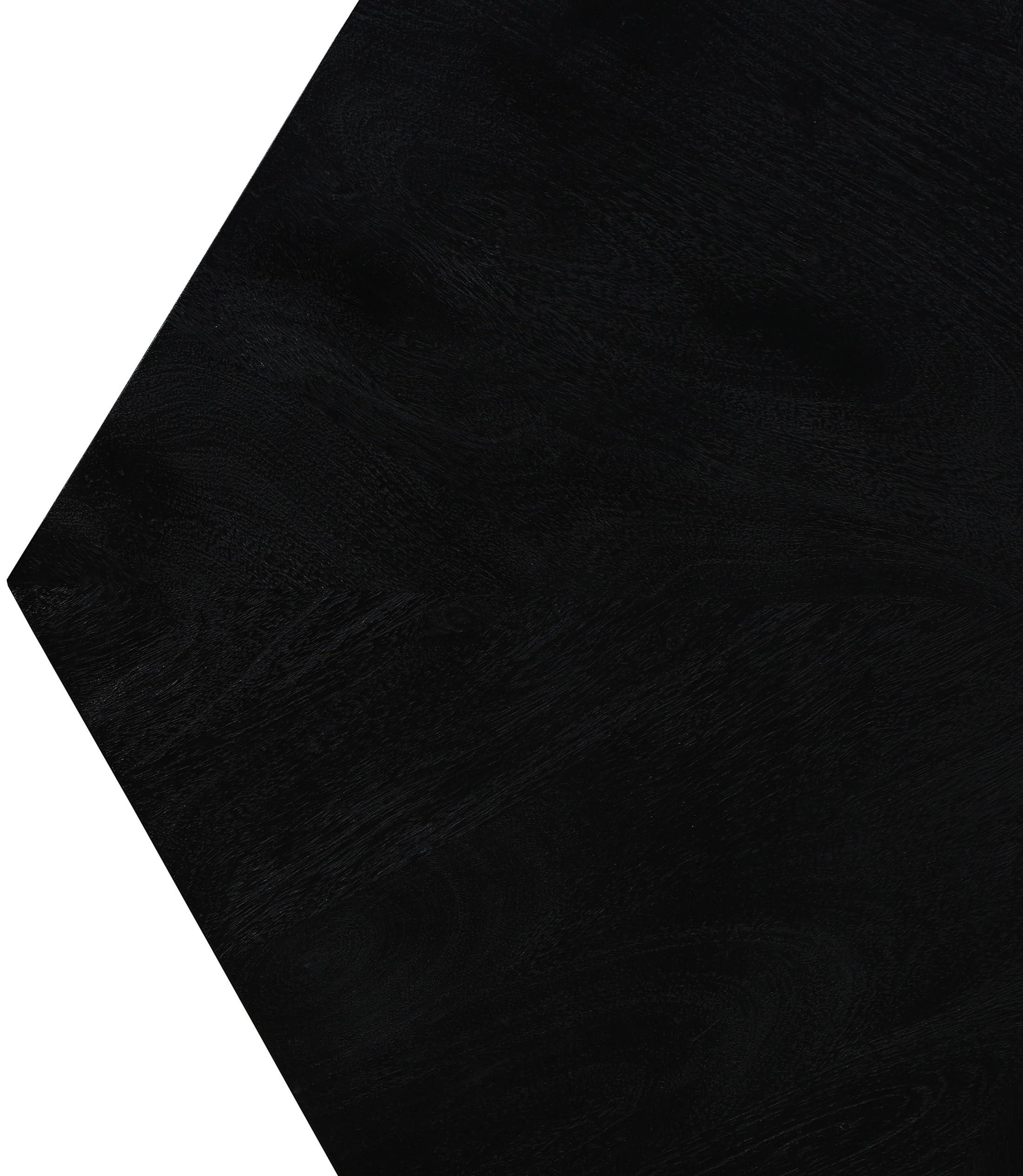 Meridian Furniture Meridian Furniture 234Black-ET Diamante Collection Modern | Contemporary End Table with Oak Veneer, Rich Black Finish, Diamond Shape, 20\" W x 20\" D x 22\" H, Black