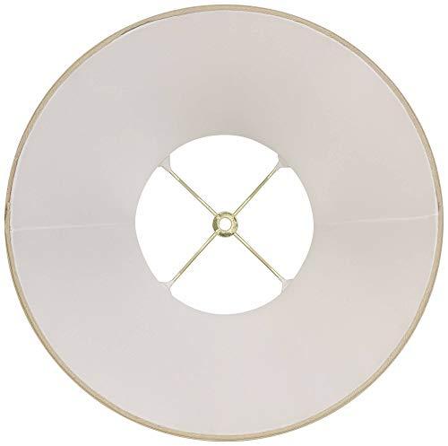 Imperial Shade Taupe Medium Bell Lamp Shade 7" Top x 14" Bottom x 11" Slant x 10.5" High (Spider) Replacement with Harp and Finial - Imperial Shade