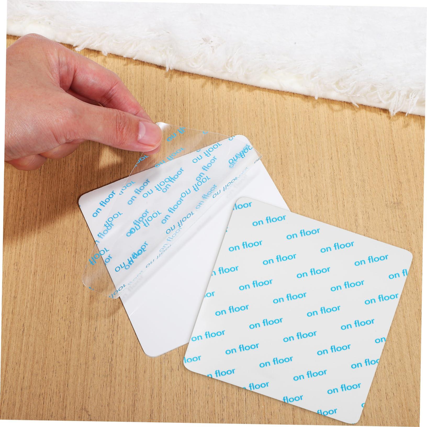 PRETYZOOM PRETYZOOM 16pcs Carpet Grippers Non Slip Rug Stickers Carpet Fixing Stickers for Area Rugs Prevent Curling and Shifting on Hardwood Floors