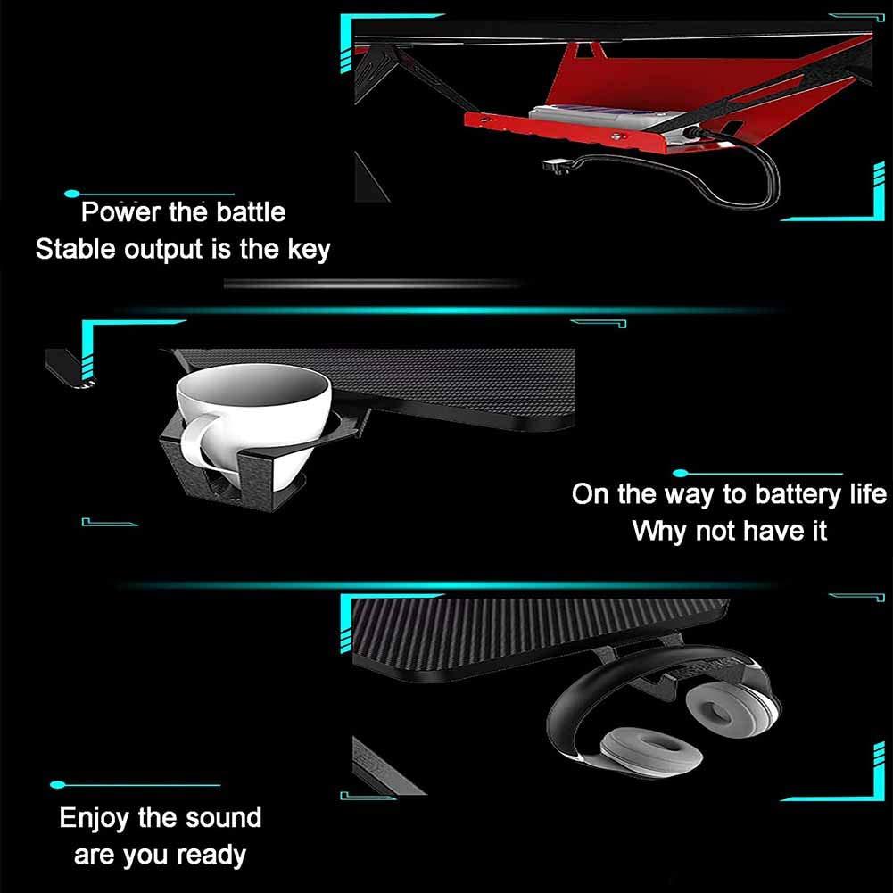 MNSSRN MNSSRN Large Desktop Game Table, Ergonomically Stable Home Computer Table, Multi-Function Desk, Learning Table, Competitive Game Table,140 * 60 * 75cm