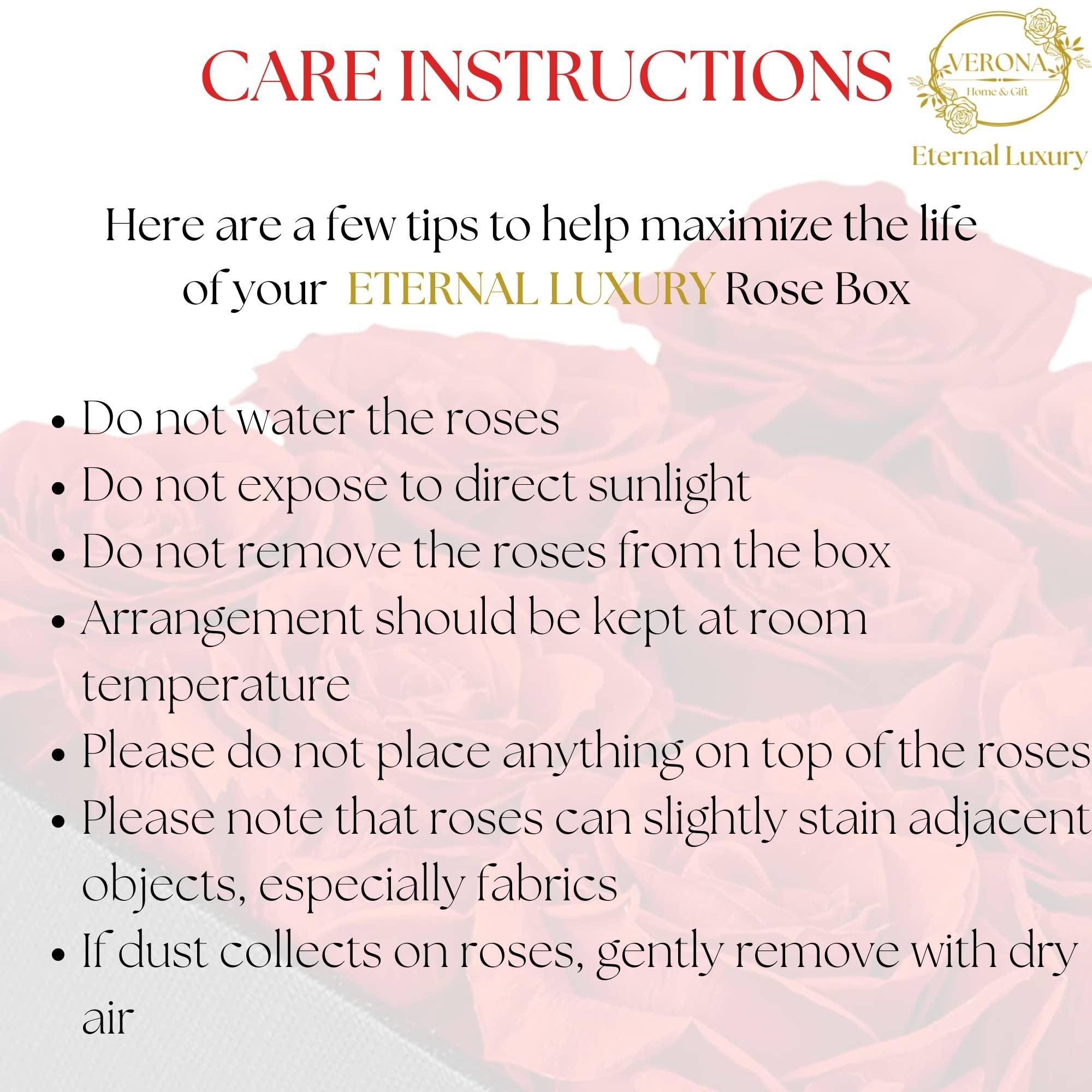 Verona Home & Gift PRESERVED ROSES | GIFT Flowers | 100% REAL ROSES That Lasts for Years | Gift for her | Flowers for ALL OCCASIONS ready to GIFT, Birthday Gift, Valentine\'s Day Gift (6 PINK Roses (black box))