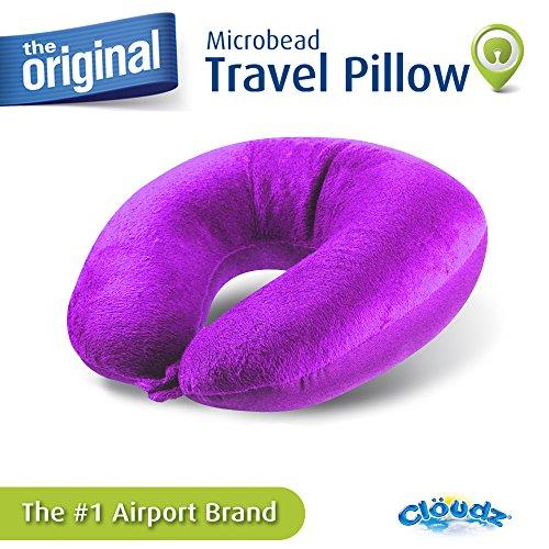 Cloudz Cloudz Microbead Travel Neck Pillow - Bright Purple