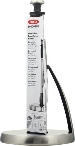 OXO OXO Good Grips SimplyTear Paper Towel Holder - Stainless Steel (Silver & Black)