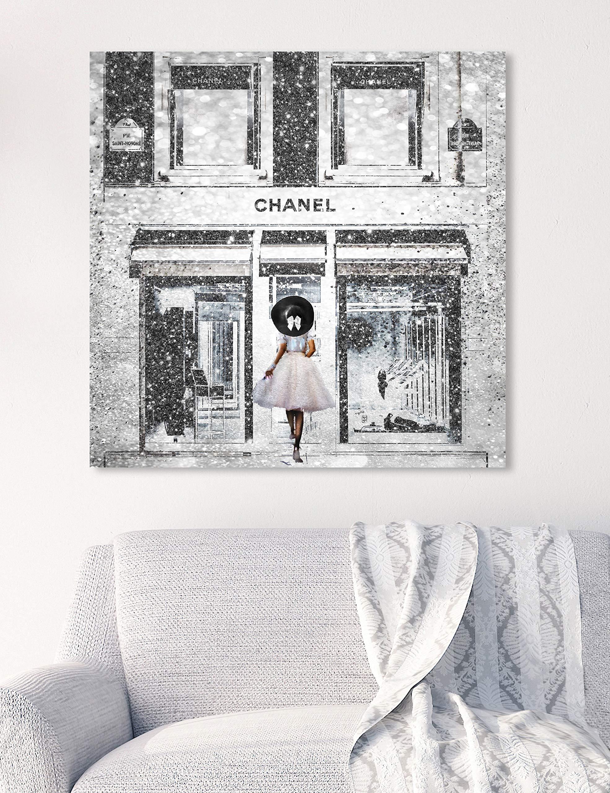 The Oliver Gal Artist Co. Fashion and Glam Wall Art Canvas Prints 'Queen of the Store Caramel'
