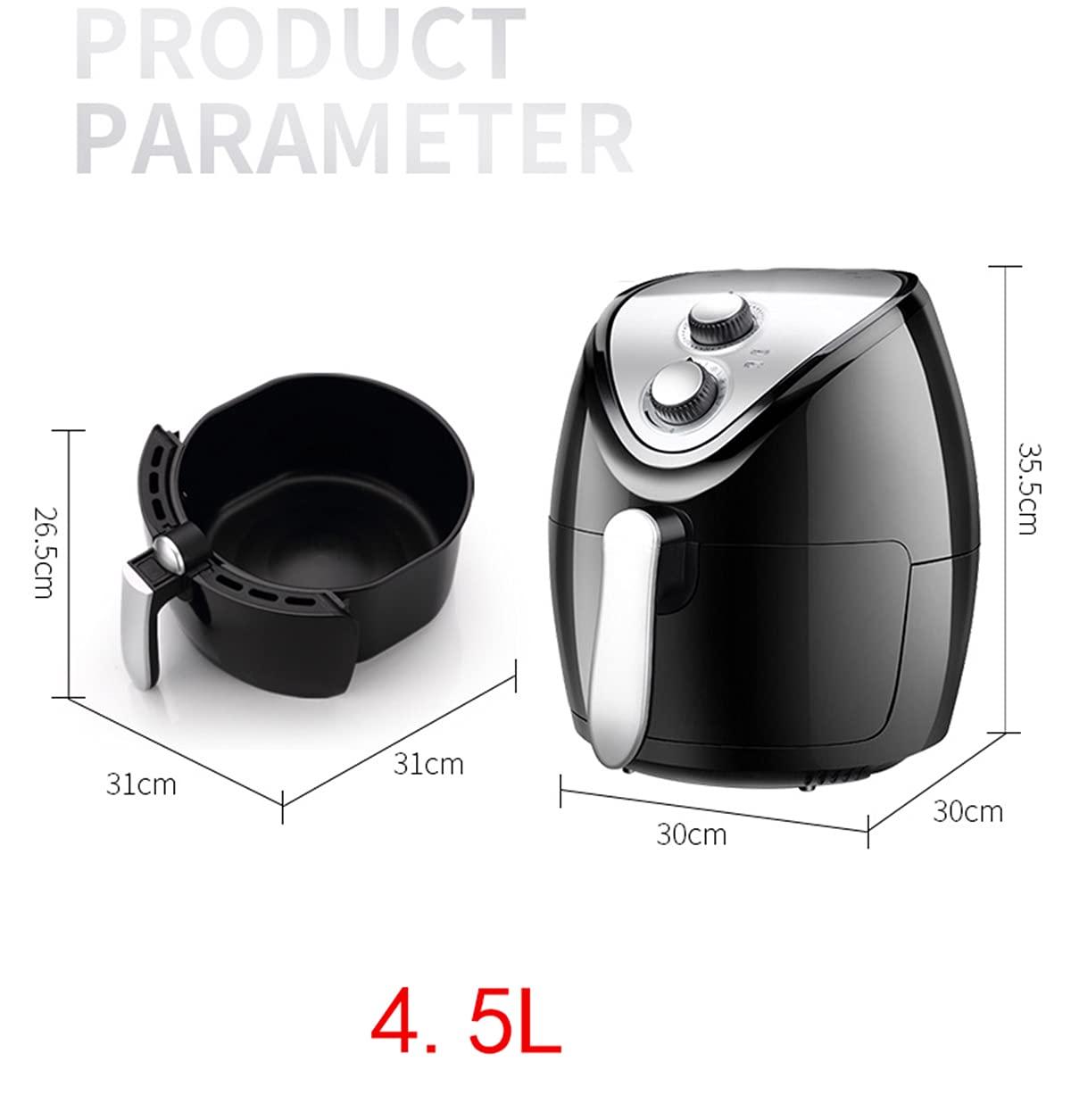 JMSL JMSL Air Fryer-Household Multifunctional 2.5L-8L-Electric Fryer-Intelligent Oil-Free Smoke-Free Electric-Oven Rapid Air Circulation,3.5L Red