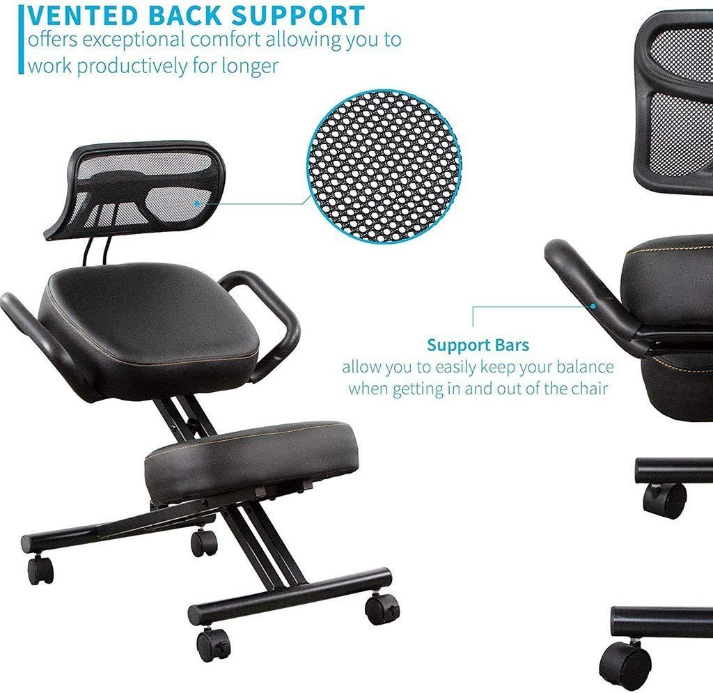 QMZDXH QMZDXH Kneeling Chairs with Back Support, Ergonomic Chair, Help Relieve Back Pain and Improve Posture Correct Sitting Posture Small Stool