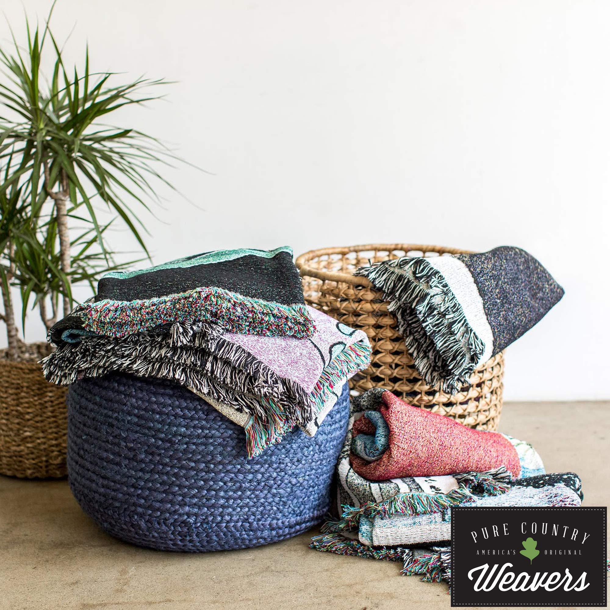 Pure Country Weavers Pure Country Weavers Mesquite Earth Blanket - Southwest Native American Inspired - Gift Tapestry Throw Woven from Cotton - Made in The USA (72x54)