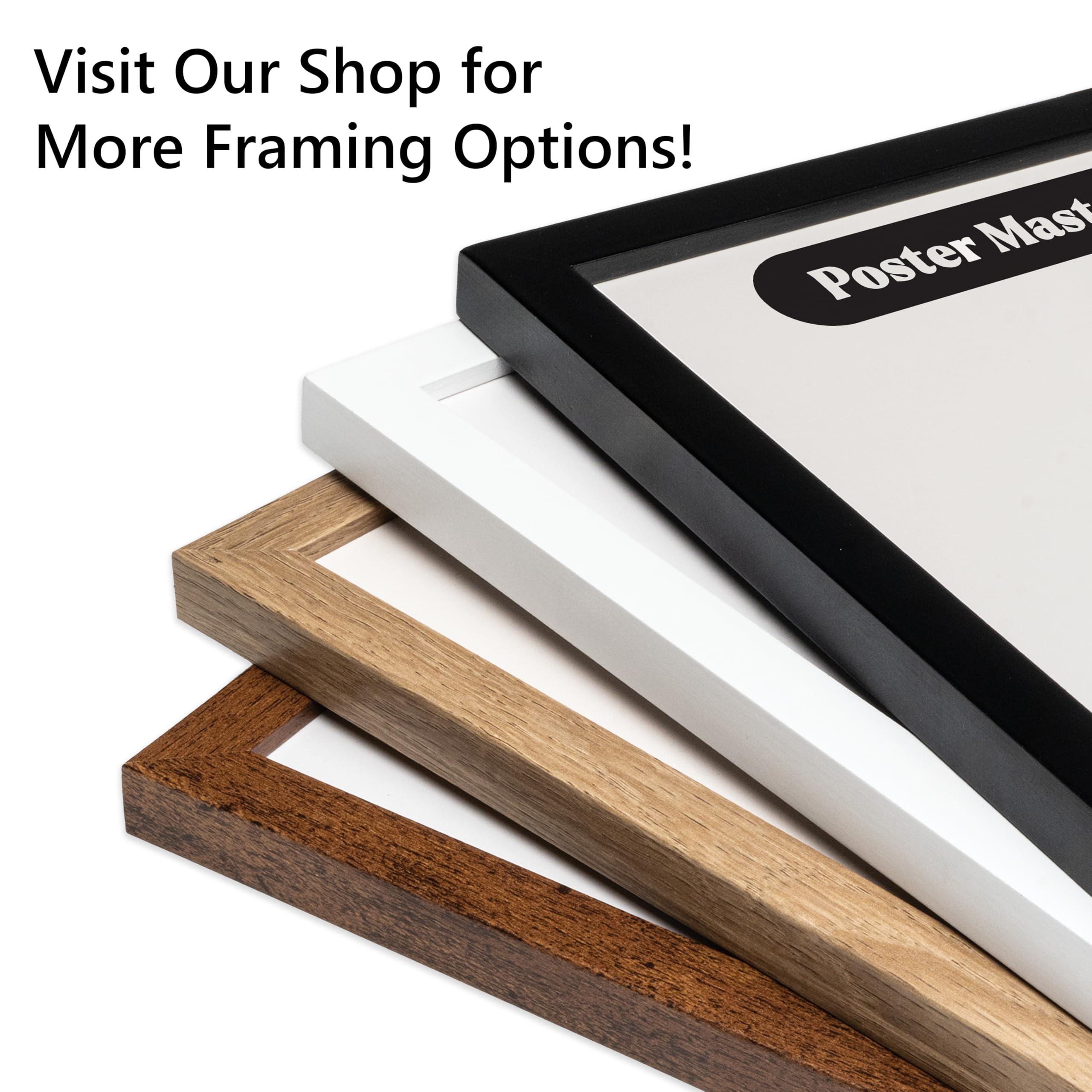 Poster Master Poster Master Astronomy Poster - Valles Marineris Travel Poster - Gift for Astronomers and Space Exploration Enthusiasts - Wall Decor Home, Office, Living Room, 11x14 Brown Framed