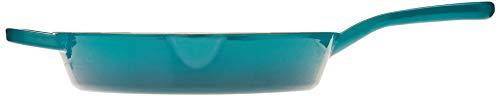 Crock-Pot Crock Pot Artisan 10 Inch Enameled Cast Iron Round Skillet, Teal Ombre