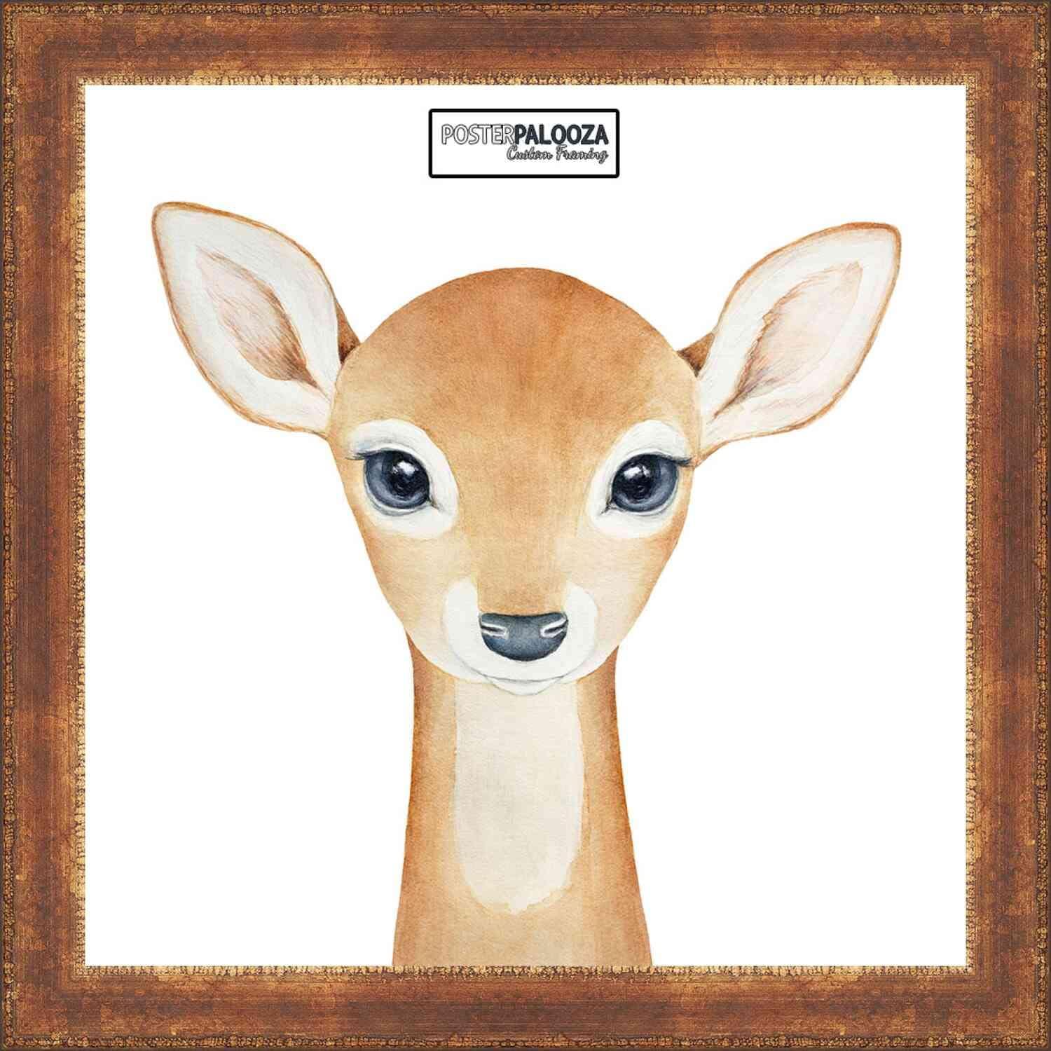 Poster Palooza Poster Palooza 22x18 Frame Gold Antique Patina Solid Wood Picture Frame | 1.25 Inch Moulding Width | with UV Acrylic Plexiglass, Foam Board Backing & Hanging Hardware Included