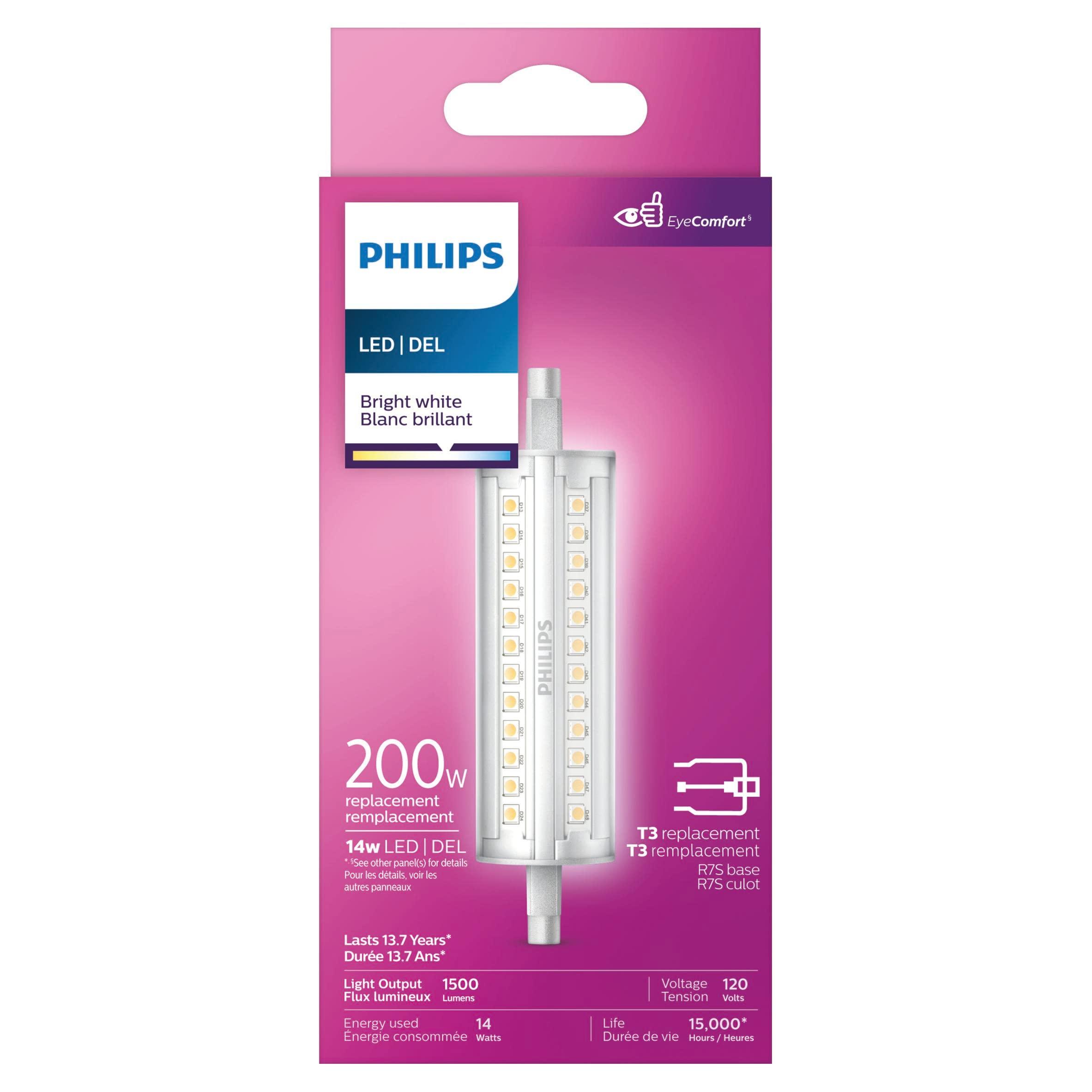 PHILIPS PHILIPS Non-Dimmable 14W Double-Ended Clear LED Bulb, Title 20 Compliant