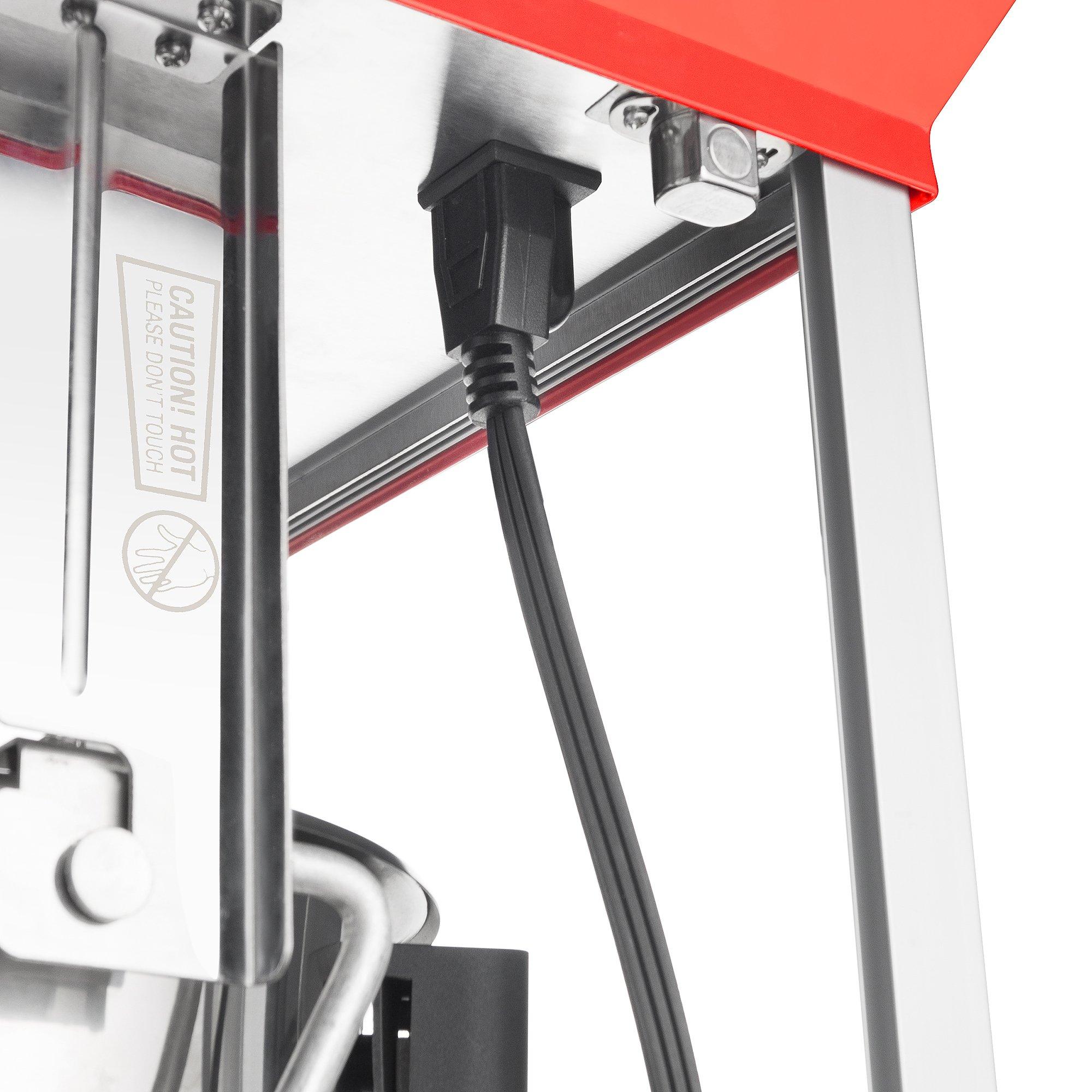 Superior Popcorn Company Movie Night Countertop Popcorn Machine - 3 Gallon Popper - 8oz Kettle, Old Maids Drawer, Warming Tray, Scoop by Superior Popcorn Company (Red)