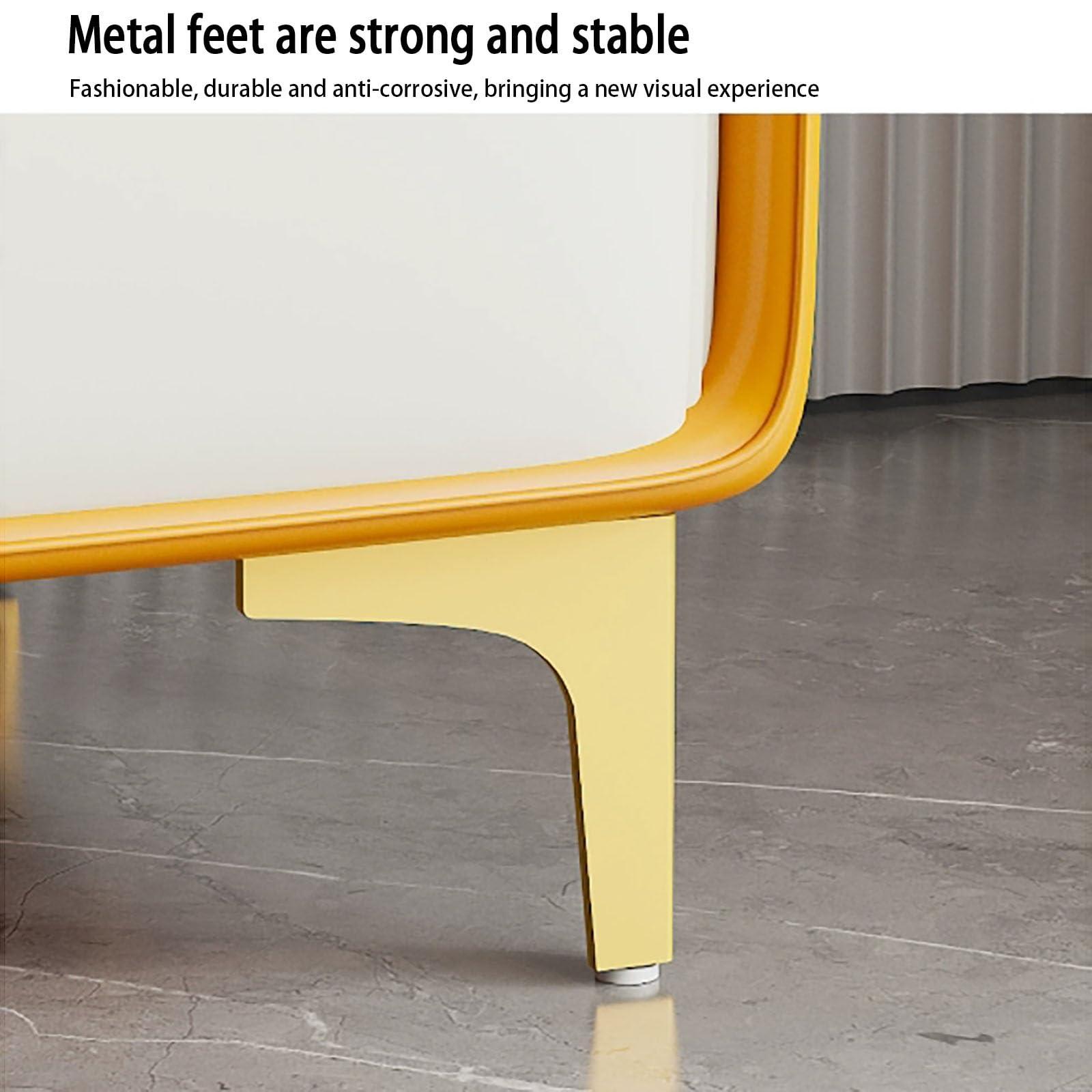 XDONE Ottoman with storage for bedroom, upholstered storage bench, entrance storage bench with gold legs, living room storage bench, bed end bench, foyer bench, room bench/load capacity 150KG ( Color : A ,