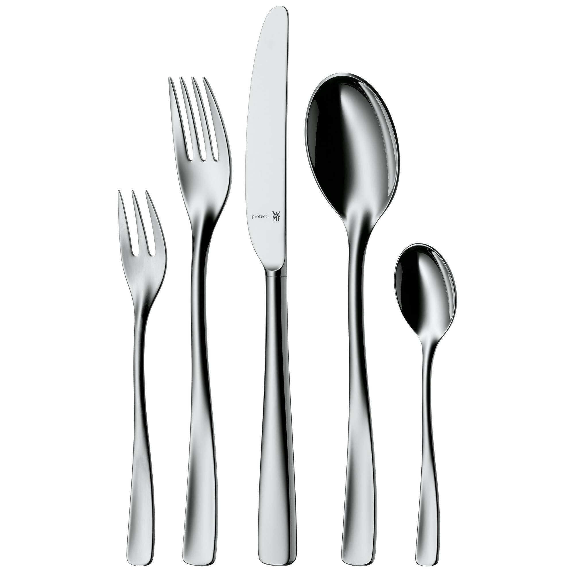 WMF WMF Ambiente Cromargan Protect Cutlery Set for 12 People, Silver, 66-Piece