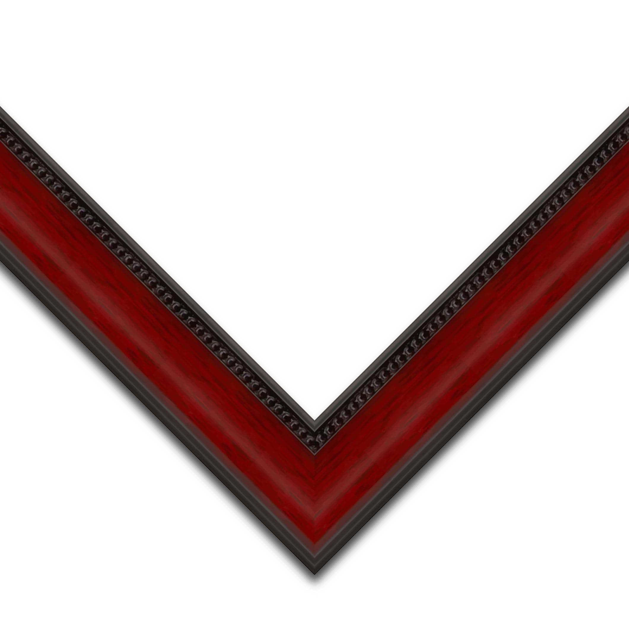 Poster Palooza Poster Palooza 13x18 Frame Brown Cherry Solid Wood Picture Frame | 1.75 Inch Moulding Width | with UV Acrylic Plexiglass, Foam Board Backing & Hanging Hardware Included