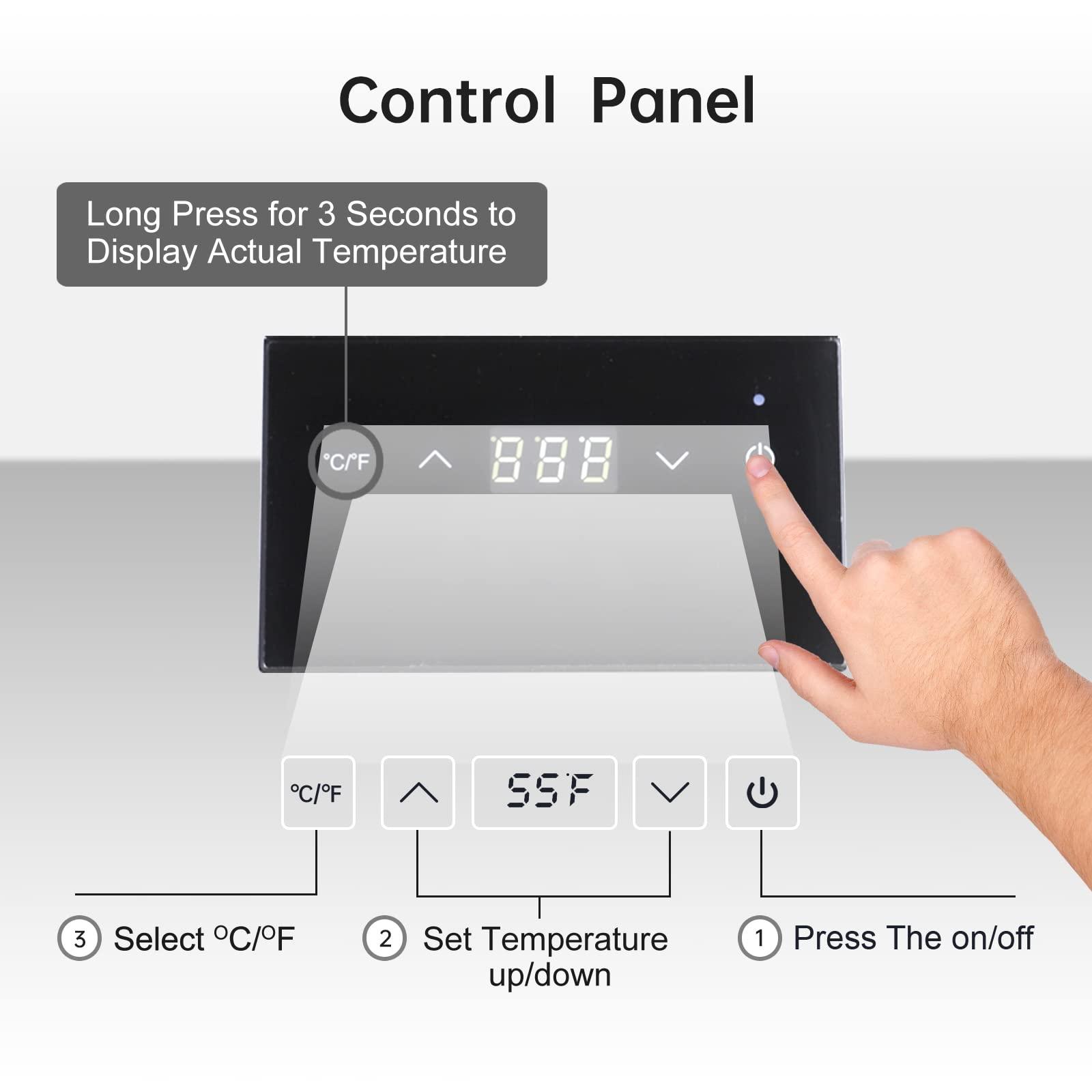 Cobalance Cobalance Wine Chiller Electric, Wine Chillers Bucket for 750ml Red & White Wine or Some Champagne,Stainless Steel Single Bottle Iceless Wine Cooler,Kitchen Bar RV Wine Accessory,Gift for Wine Lovers