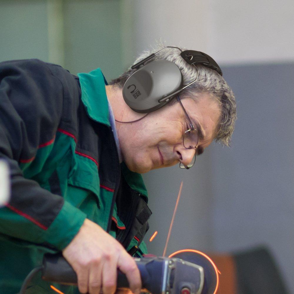 Pro For Sho Pro For Sho 34dB NRR Hearing Protection Ear Muffs - Highest NRR in Compact Design, Noise Cancelling Headphones for Adults and Kids, Sensory Autism Ear Protection for Shooting, Gun Range, Mowing, Work