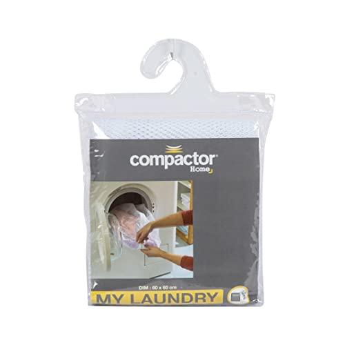 Compactor Compactor Large Zipped Laundry Bags for Washing Machines, 60 x 60cm, White